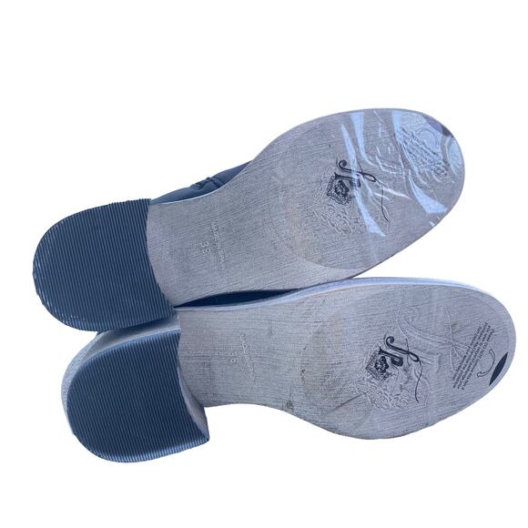 Free People Boot Essential Tall Leather Slouch Knee 38 Block Heel NEW - Picture 4 of 6